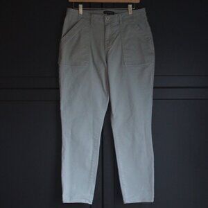 Banana Republic | Grey Cotton Twill High Rise Pants